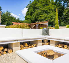 Lounge area with BBQ and firepit for great diners and cosy campfires