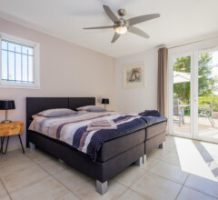 Bedrooms with private terraces overlooking the pool
