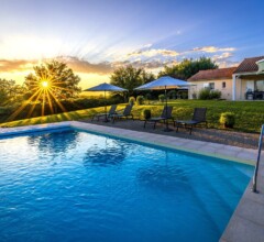 Bijou dordogne zwembad pool sunset